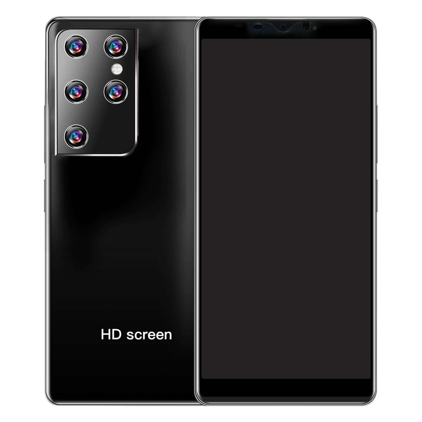 GAZHEK Unlocked Cell Phone 8GB ROM+1GB RAM Android Phone 5.72IN HD Cell Phone, 2MP Rear Camera System, 2000mAh Phone Mobile Phone Large Storage Face Fingerprint Unlock Smart Cell Phone(Black, Abs)