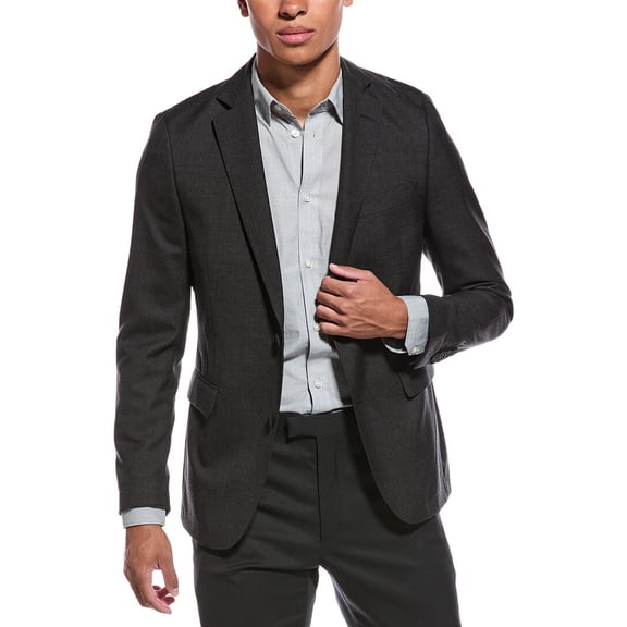 Officine Générale mens  Fresco Wool Jacket, 54, Black