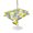 Green, Yellow, White, variant on Outdoor Tablecloth with Umbrella Hole for Patio/Picnic/Party/Camping, Yellow Lemon Waterproof Table Cloth Square Cover Washable, Summer Tropical Plants Green Leaves Botanical (54"x 54")