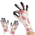 thumbnail image 4 of Un par de guantes largos antideslizantes impermeables a prueba de pinchazos para mujer (rosa, L), 4 of 11