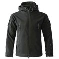 thumbnail image 3 of 2023 Mens Tactical Jacket Hiking Shark Skin Soft Shell Clothes Windbreaker Flight Pilot Hood Military Fleece Field Jacket Pants, 3 of 5