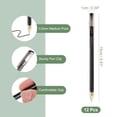 thumbnail image 2 of Uxcell Gel Pen Medium Point 0.5mm, 12 Pack Smooth Black Gel Ink Rollerball Pen for Home Office Writing Note Taking Journaling Business, Style 7, 2 of 6