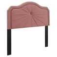 thumbnail image 2 of Modway Kristin Pleated Performance Velvet Full/Queen Headboard in Dusty Rose, 2 of 10