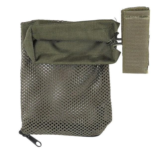 Sac de rangement extérieur pour coquillages en laiton, maille en nylon, crochet et boucle