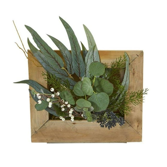 Nearly Natural 8404 Eucalyptus Artificial Plant in Hanging Frame