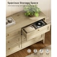thumbnail image 6 of EYYTHUNG Modern 6-Drawer Storage Dresser for Bedroom, Chest of Drawers with Golden Handles, Cabinet Side Table, Light Oak, 6 of 7