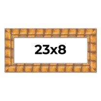 23x8 Frame Beige Real Wood Picture Frame Width 3 inches | Interior Frame Depth 0.5 inches | Natural