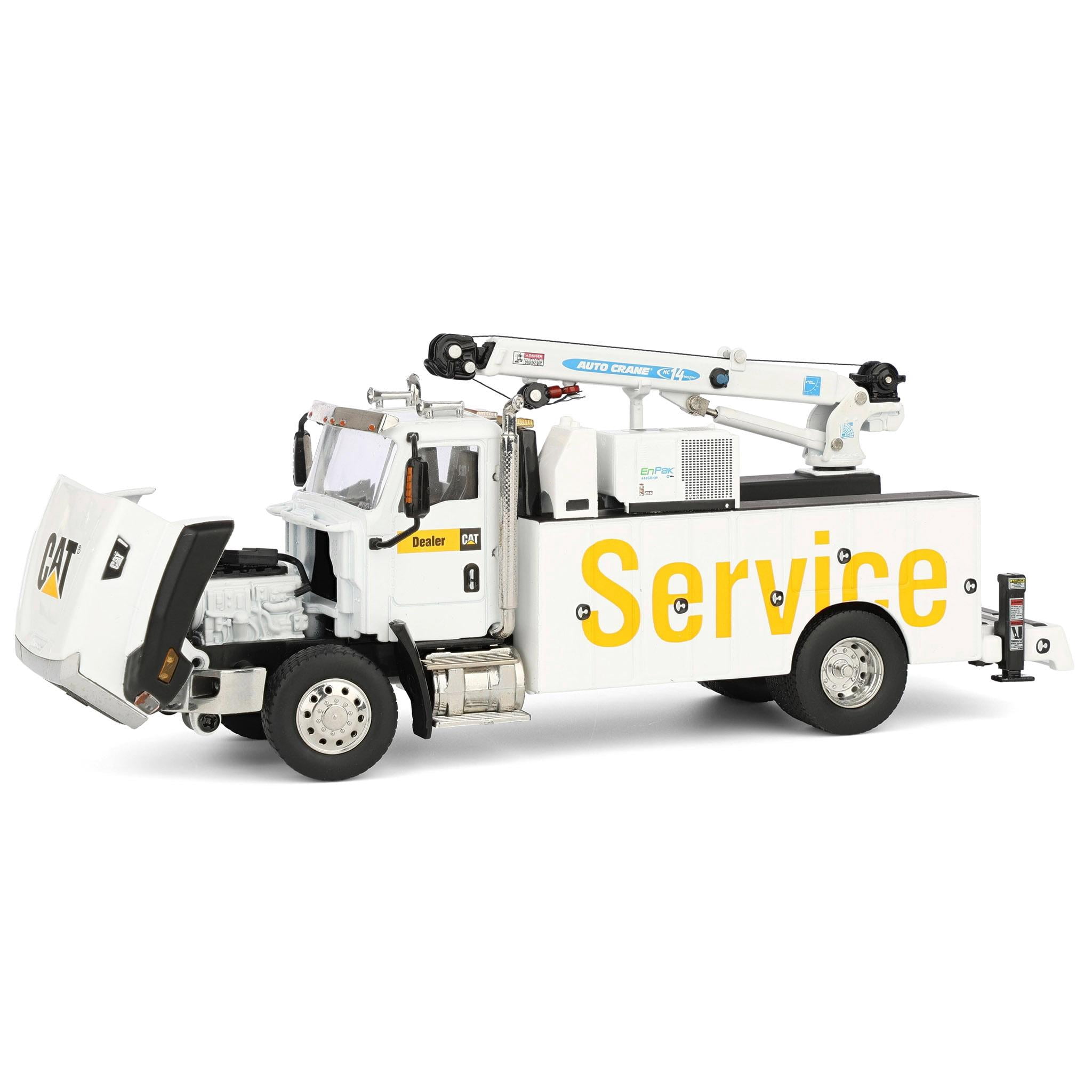 CAT Caterpillar CT660 Auto-Crane Titan 85 Truck w/Miller EnPak White 1/50 Scale Diecast Model by Diecast Masters