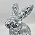 thumbnail image 4 of Disco Rabbit Statue for Party Reflective Mirror Ball Animal Ornament for Desktop Decoration Rabbit Model for Disco Party Disco Home Decor Decorative Rabbit Prop for Disco Animal Ornament, 4 of 9