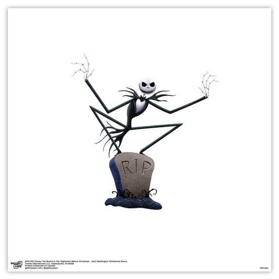 Gallery Pops Disney Tim Burton's The Nightmare Before Christmas - Dance Wall Art, Unframed Version, 12" x 12"
