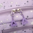 thumbnail image 2 of Aesthetic Backpack with Pendant, Star Print Laptop Backpack, Multi-layer Bookbag for Shopping Work (Purple), 2 of 8