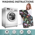 thumbnail image 6 of Wearable Oversized Blanket,Multicolor Consoles Games Icons Black Pattern Wearable Blanket Hoodie for Adults,Cozy Hooded Blankets with Super Pockets,Super Warm Fuzzy Pullover for Women & Men, 6 of 6