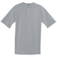 thumbnail image 1 of Two-Button Baseball Jersey M Athletic Heather, 1 of 1