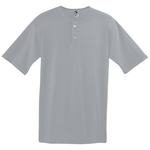 Two-Button Baseball Jersey L Athletic Heather