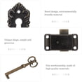 thumbnail image 5 of WORGEOUS 4 pcs  Classical Drawer Locks Antique Cabinet Locks Wardrobe Furniture Locks, 5 of 8
