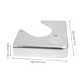 thumbnail image 4 of KAKOWELY 4pcs Billiard Table Corner Plate Billiard Pool Table Corner Pool Table Metal Corner,7.17"X7.17"X1.57", 4 of 5