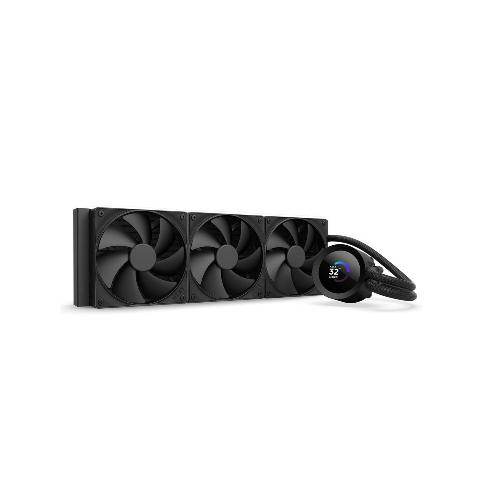 NZXT KRAKEN PLUS 360 MM AIO LIQUID COOLER WITH 1.54" LCD & STATIC PRESSURE FANS