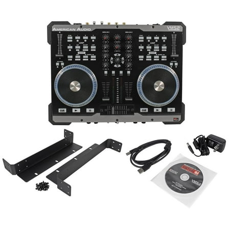 American Audio VMS2 USB MIDI DJ Controller With Touch Scratch Wheel (The Best Dj Controller For Scratching)