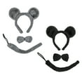 thumbnail image 2 of SeasonsTrading Black Mouse Ears, Tail, & Bow Tie Costume Set, 2 of 2