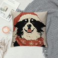 thumbnail image 2 of Patifu Christmas Pillow Covers  Bernese Mountain Christmas Decorations Pillowcase Xmas Dog Throw Pillow Covers Home Sofa Living Room Decorative Cushion Case 18x18in, 2 of 5