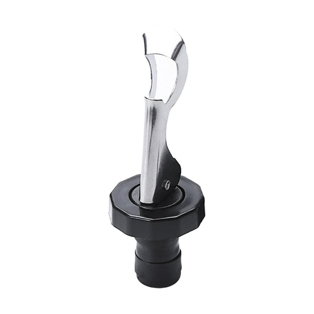 Tapón de champán de acero inoxidable, tapón de sellado al vacío para barra. Negro