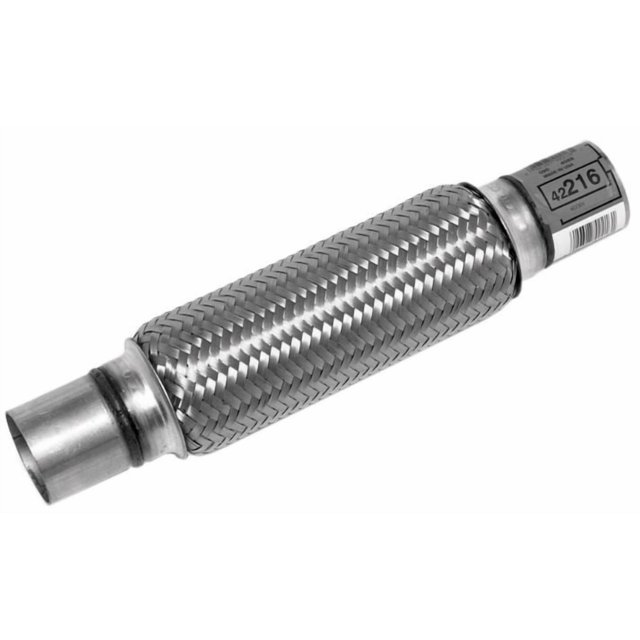 Walker Exhaust Exhaust Flex Connector 42216 2 Inch Inside Diameter Slip Fit; 14 Inch Length; Aluminized Steel