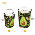 thumbnail image 2 of Lsque Avocado Keep Calm pattern Laundry Hamper Basket, Tall Woven Rope Hamper Basket for Clothes, Lightweight Storage Basket, Collapsible Waterproof-Small, 2 of 8