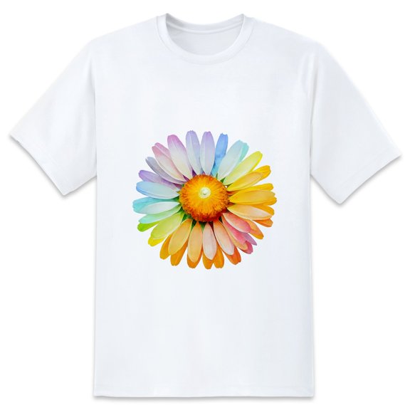 Men's Graphic TeeDaisy Letter Print T-Shirts Round Neck Short Sleeves Sizes XS-5XL Summer Daily Casual Tops