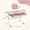 Pink, variant on Resenkos Height-Adjustable Kids Desk with Tilt Desktop and Book Stand-Pink, Small Folding Table for Arts & Crafts, Snack Time, Homeschooling, Homework