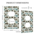 thumbnail image 3 of Kdxio Transport Train Decorator Light Switch or Receptacle Outlet Wall Plate Decorator Wall Plate Child Safe Outlet Cover-Style S, 3 of 6