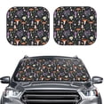 thumbnail image 2 of Naloa Mushrooms 2 Piece Foldable Car Sun Shades, Car Windshield Sunshade, Front Window Sunshade for Car, Truck, SUV - Small, 2 of 7