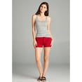 thumbnail image 7 of Essential Basic Women's Summer Casual Stretchy Shorts - Junior Sizing, 7 of 7