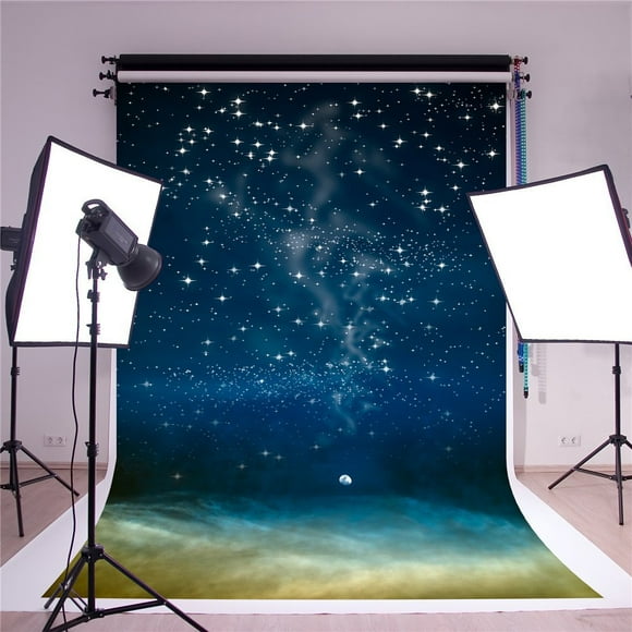 YUSDECOR 5x7ft Evening Sky Photography Backdrop Fantasy Gliiter Stars Background for Newborn