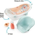 thumbnail image 5 of Fisher-Price 4-in-1 Sling 'n Seat, Baby Bath Tub for Newborn to Toddler, Summer Blossoms, New, Plastic, 5 of 6