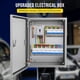 thumbnail image 1 of Historyli Caja de acero para exteriores de 20 x 16 x 8 pulgadas,caja eléctrica de acero,IP66,resistente al agua y al polvo,caja de conexiones eléctricas para exteriores e interiores., 1 of 8