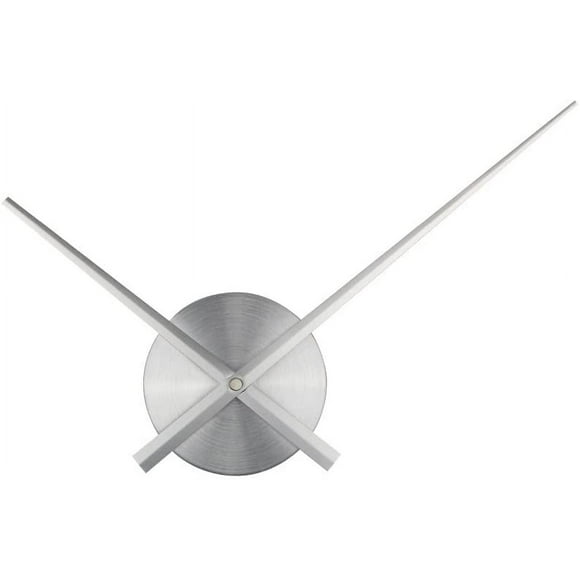 TOOAD Aiguilles d'horloge 3D - Aiguilles de grande horloge murale 3D - Home Art Décor. Horloge à quartz. Accessoires (argent)