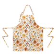 thumbnail image 2 of Pioneer Flower Floral Print Pattern Apron-Garden Aprons for Women with Pockets-Cotton Linen Waterproof Kitchen Cooking Gardening Aprons Adjustable for Kitchen,Cooking,BBQ and Salon 33x27 Inch, 2 of 7