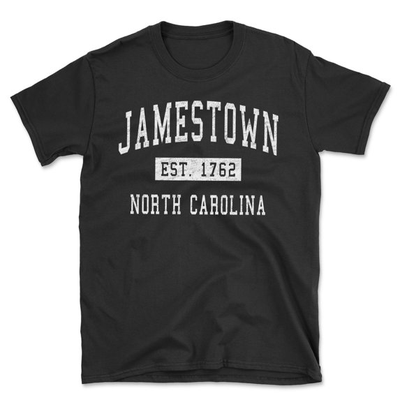 Jamestown North Carolina Classic Established Men's Cotton T-Shirt