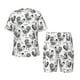 thumbnail image 1 of Balery Retro Rooster Conjunto de Pijama Infantil de Manga Corta con Estampado – Ropa de Dormir de Algodón Suave-X-Large, 1 of 6