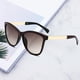 thumbnail image 3 of de terre para mujer, ducción modernas con bloqueo , montura ligera, es de llevar, montura , de terre Marco negro granate Hugo Gafas de sol, 3 of 7