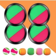 GVDV Toss and Catch Game Set, with 4 Paddles & 6 Balls for Outdoor Games,Velcro Ball and Catch Toy for Backyard Games