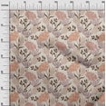 thumbnail image 3 of oneOone Rayon Rose Brown Fabric Floral Retro Craft Projects Decor Fabric Printed By The Yard 56 Inch Wide, 3 of 5