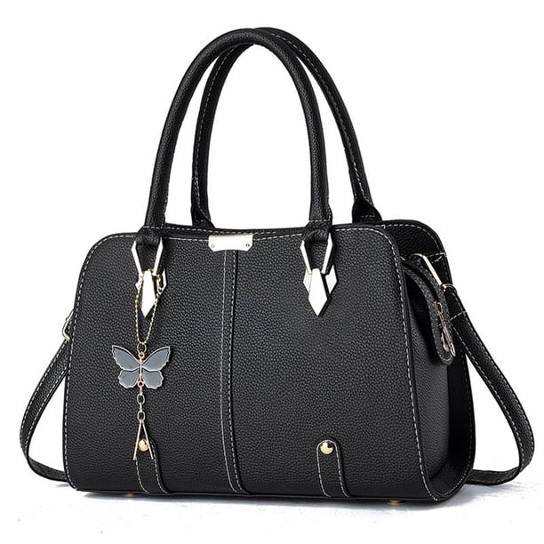 Bolso de mano para mujer, bolso de mano de piel sintética, bolso cruzado, bolso de hombro, bolsos con asa impermeable para viajes, compras y trabajo