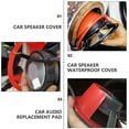 thumbnail image 3 of OULII 2pcs Car Speaker Covers Waterproof Red ABS for Trucks, 3 of 8