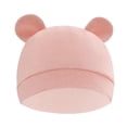 thumbnail image 4 of Gorros infantiles con orejas de oso, gorro para bebé recién nacido meses, gorro infantil para niñas, niños y bebés Rosa, 4 of 9