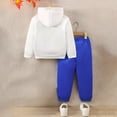 thumbnail image 4 of UAYOTSE Toddler Boys 2 Piece Dinosaur Hooded Outfit Graphic Hoodie Elastic Cuff Pants Kids Playwear Size 5-6 Years, 4 of 8
