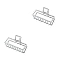 thumbnail image 4 of maskred Fashion Claw Clips Large Simple Style Handy Simple Style Sturdy Exquisite Accessories Barrettes for Women White/Rectangle 2Set, 4 of 6