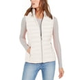 thumbnail image 3 of Michael Kors Bone White Winter Vest for Women - Sleeveless Women Down Vest - Lightweight Women's Down Fill Puffy Vest With Removable Hood, Side Pockets, Full Zip Closure, 3 of 3