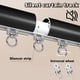 thumbnail image 5 of Barra de cortina doble de metal, tubo resistente, para ventana, recámara y sala de estar, negro, 1.8 m, 5 of 7