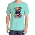 thumbnail image 2 of Wild Bobby,Don't Judge My Pitbull I Won't Judge Your Kids Funny Dog Lover Garment-Dyed Washed Look Short Sleeve Tees, Mint, X-Large, 2 of 3